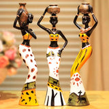 3pc Exotic African Women Figurines