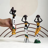 3pc Exotic African Women Figurines