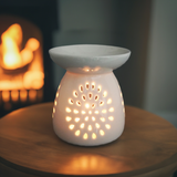 Decorative Wax Melt Burner - White